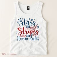 Stars And Stripes Human Rights Back And Front Tank Top thumb 2