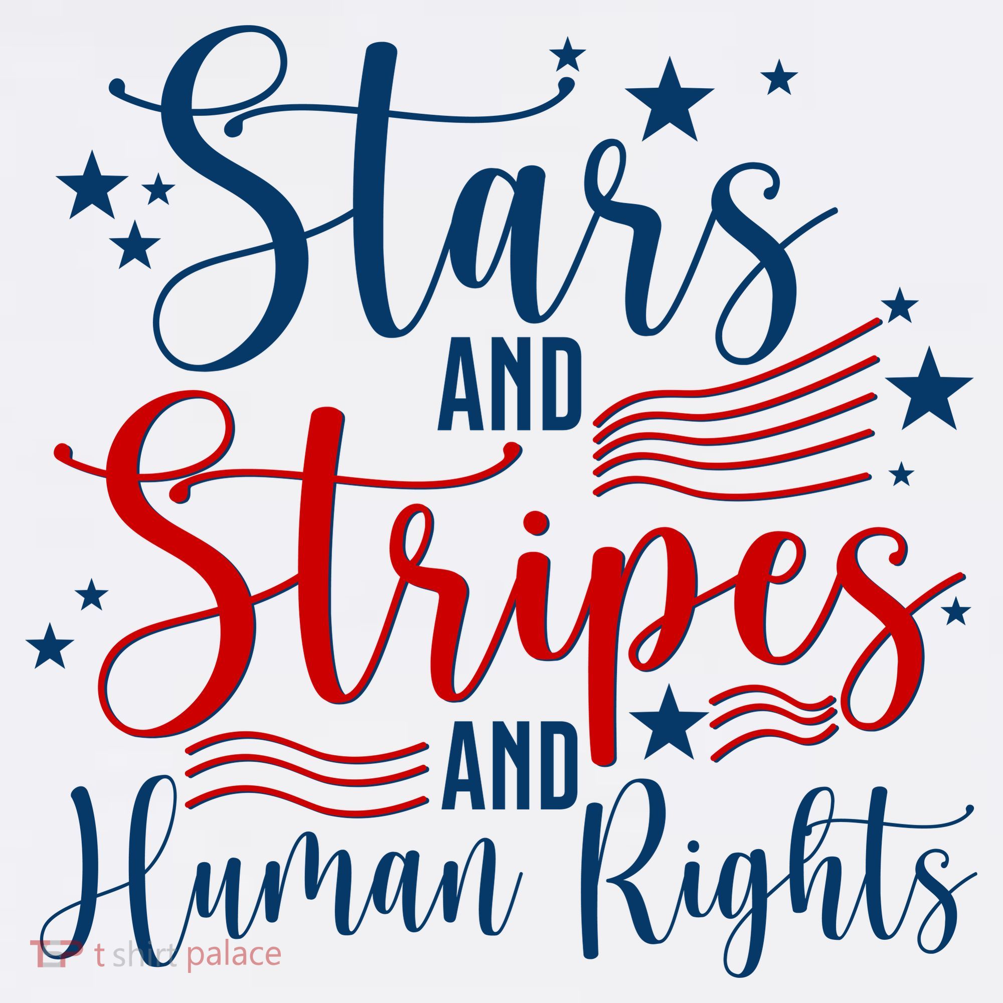 Stars And Stripes Human Rights Back And Front Tank Top