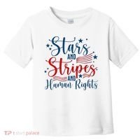 Stars And Stripes Human Rights Back And Front Toddler T-Shirt thumb 0