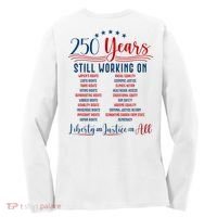 Stars And Stripes Human Rights Back And Front Women's Long Sleeve Shirt thumb 1