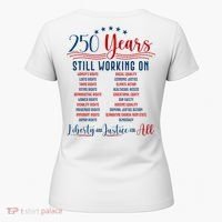 Stars And Stripes Human Rights Back And Front Women's T-Shirt thumb 5