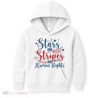 Stars And Stripes Human Rights Back And Front Kids Hoodie thumb 0