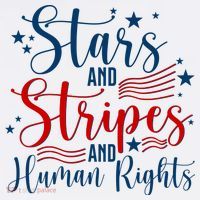 Stars And Stripes Human Rights Back And Front Kids Hoodie thumb 5