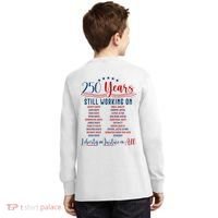 Stars And Stripes Human Rights Back And Front Kids Long Sleeve Shirt thumb 1