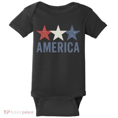 Stars and Stripes: America Baby Bodysuit