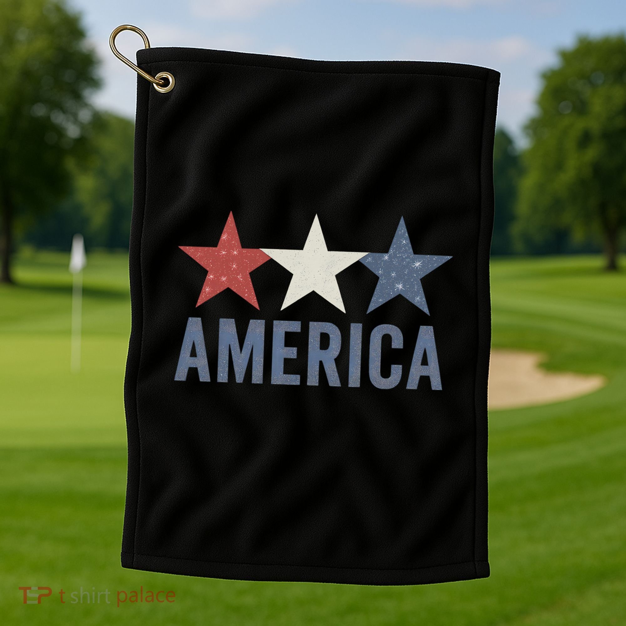 Stars and Stripes: America Golf Towel