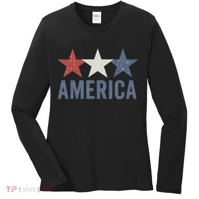 Stars and Stripes: America Women's Long Sleeve Shirt