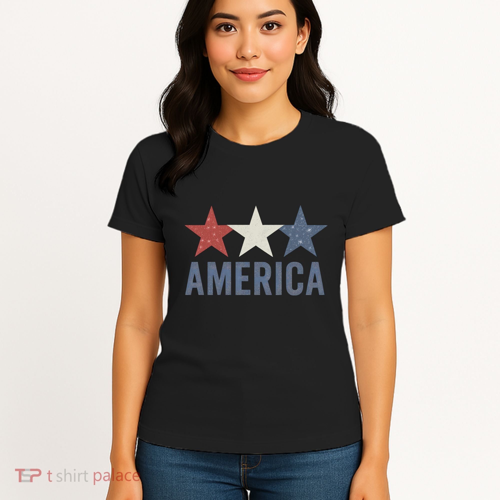 Stars and Stripes: America Women's T-Shirt