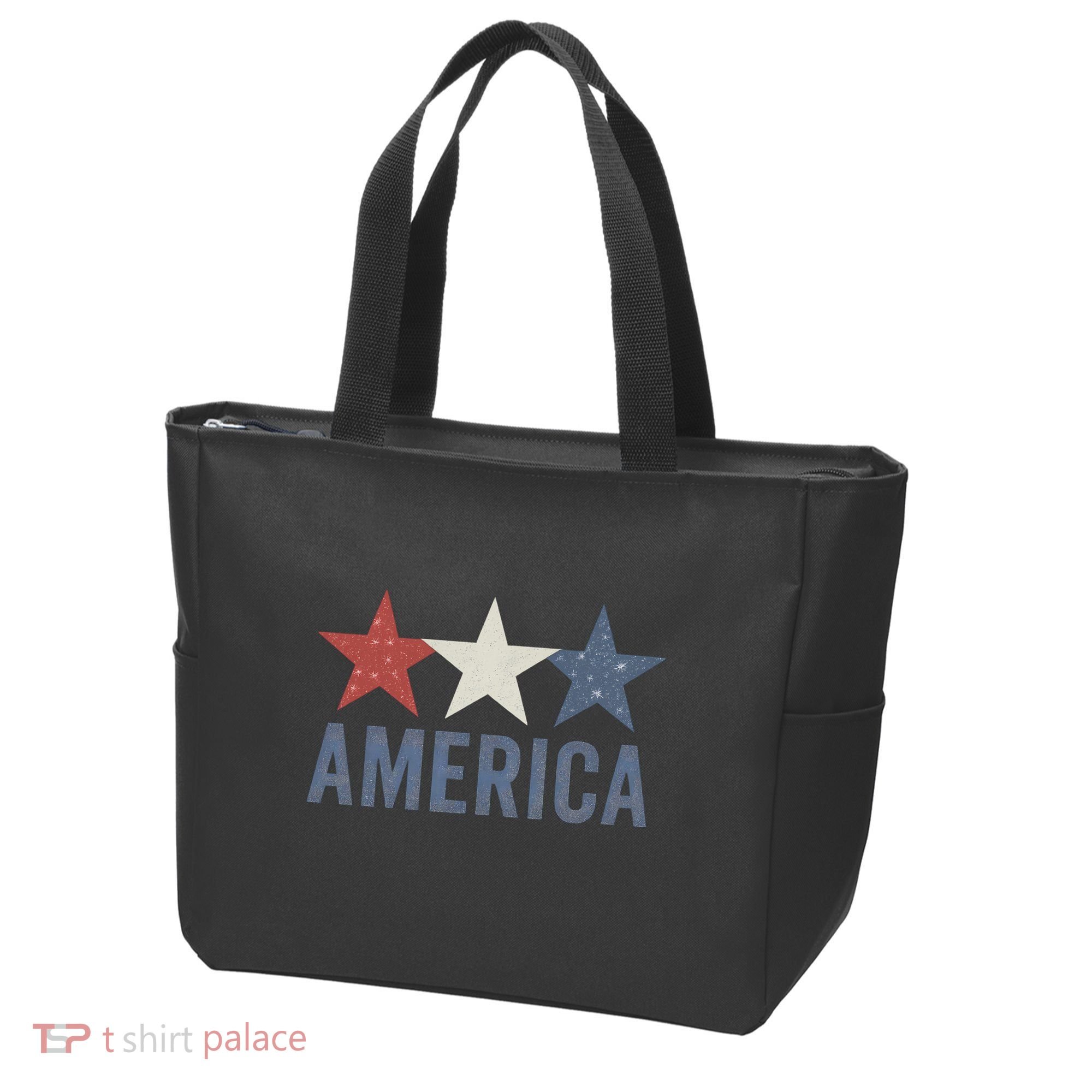 Stars and Stripes: America Tote Bag