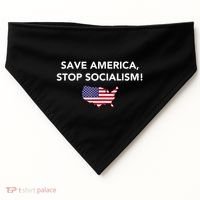 Save America Stop Socialism USA-Made Doggie Bandana thumb 0