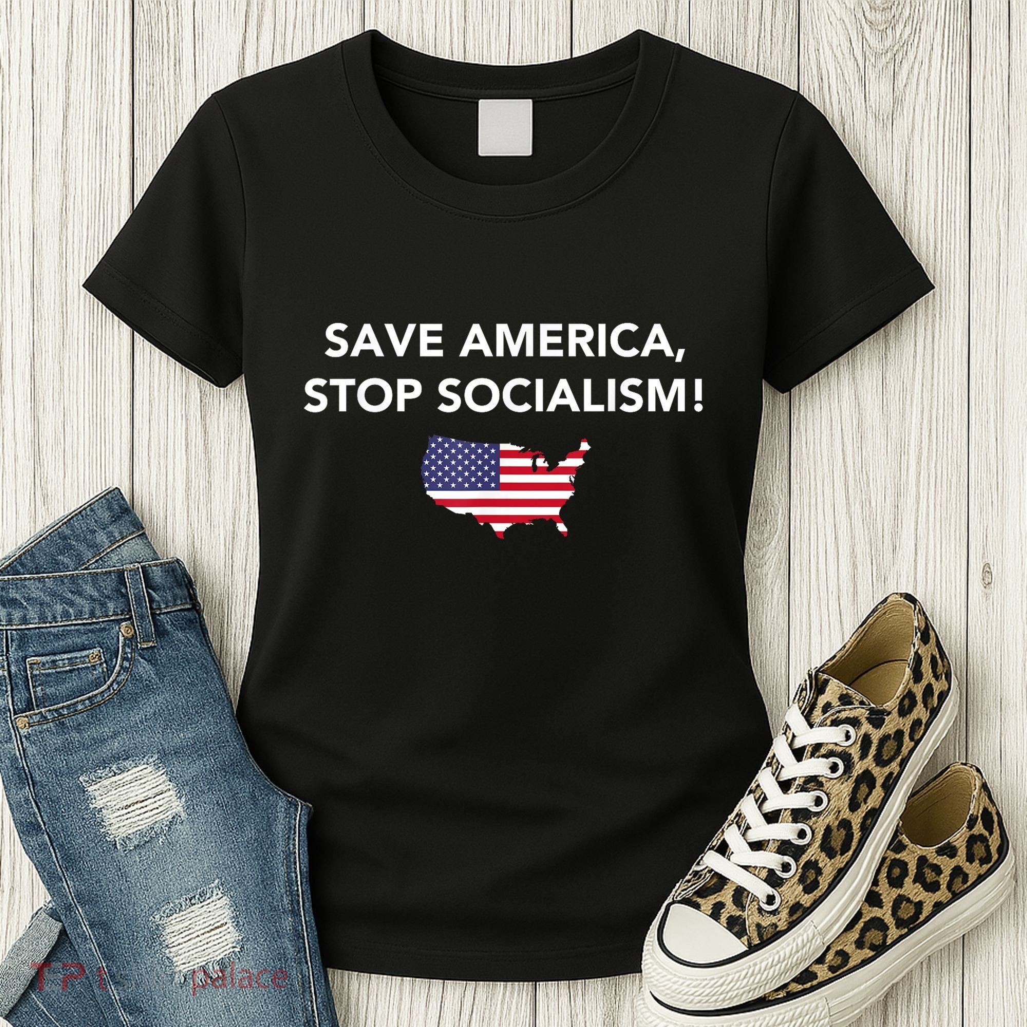 Save America Stop Socialism Women's T-Shirt
