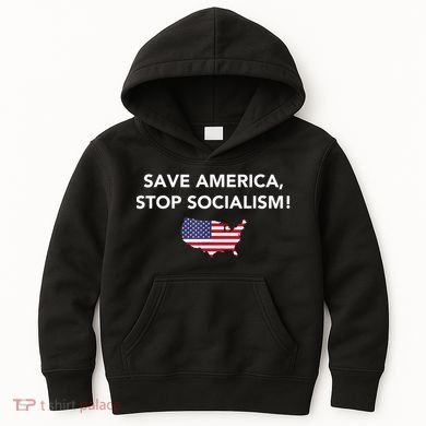 Save America Stop Socialism Kids Hoodie