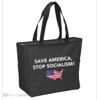 Save America Stop Socialism Tote Bag thumb 2