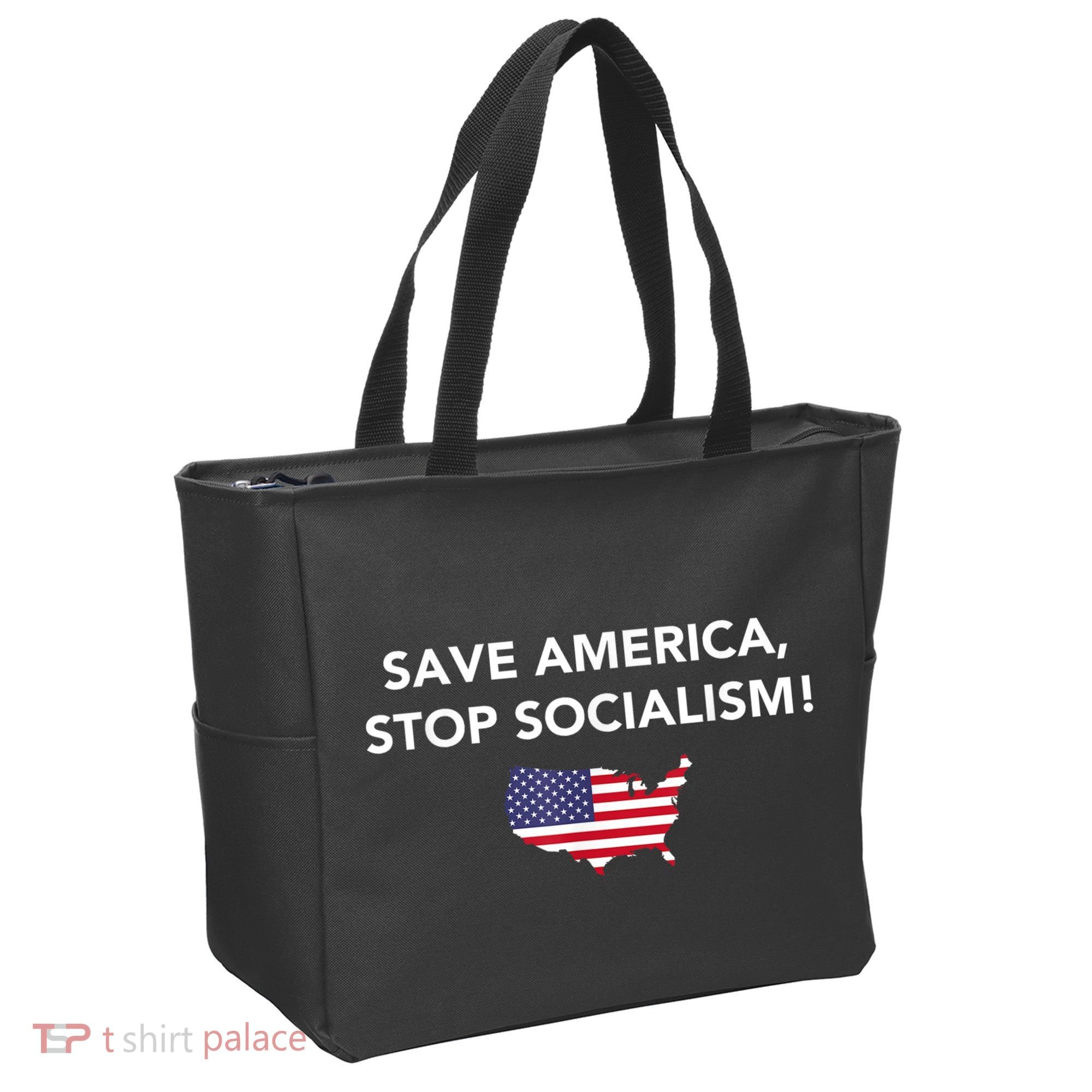 Save America Stop Socialism Tote Bag