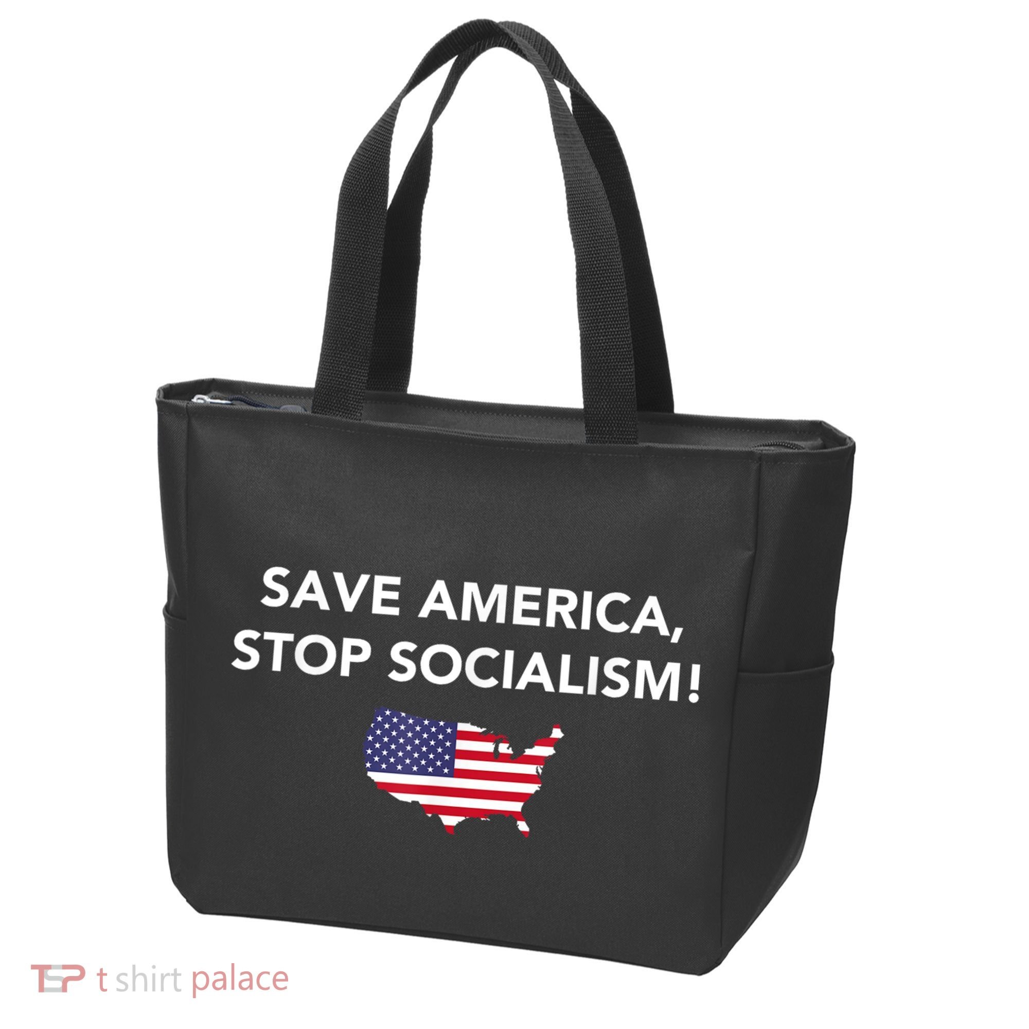 Save America Stop Socialism Tote Bag