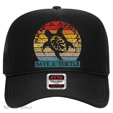 Skip A Straw Save A Turtle Vintage Retro Save A Turtle Hat