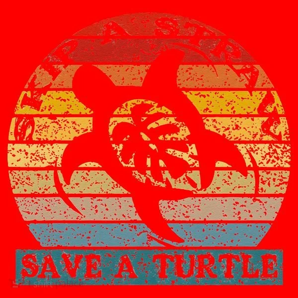 Skip A Straw Save A Turtle Vintage Retro Save A Turtle Santa Hat
