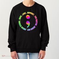 Suicide Awareness Semi Colon Support Women's Sweatshirt thumb 0