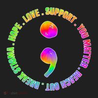 Suicide Awareness Semi Colon Support Women's Sweatshirt thumb 2