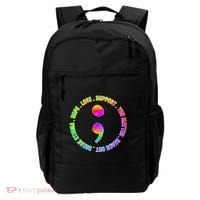 Suicide Awareness Semi Colon Support Backpack thumb 0
