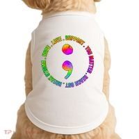 Suicide Awareness Semi Colon Support Doggie Tank thumb 0