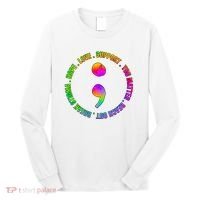 Suicide Awareness Semi Colon Support Long Sleeve Shirt thumb 0