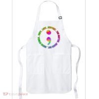 Suicide Awareness Semi Colon Support Apron thumb 0