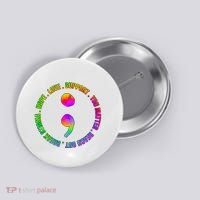 Suicide Awareness Semi Colon Support Button thumb 0