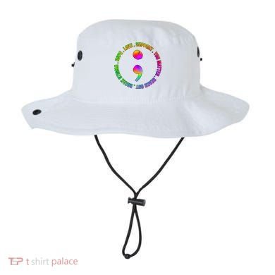 Suicide Awareness Semi Colon Support Bucket Hat