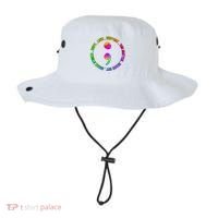 Suicide Awareness Semi Colon Support Bucket Hat thumb 0