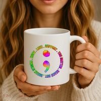Suicide Awareness Semi Colon Support Coffee Mug thumb 3
