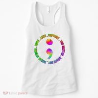 Suicide Awareness Semi Colon Support Women's Tank Top thumb 0