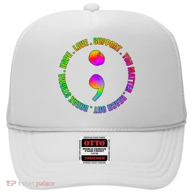 Suicide Awareness Semi Colon Support Hat