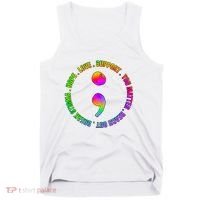 Suicide Awareness Semi Colon Support Tank Top thumb 0