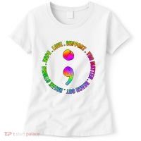 Suicide Awareness Semi Colon Support Women's T-Shirt thumb 0