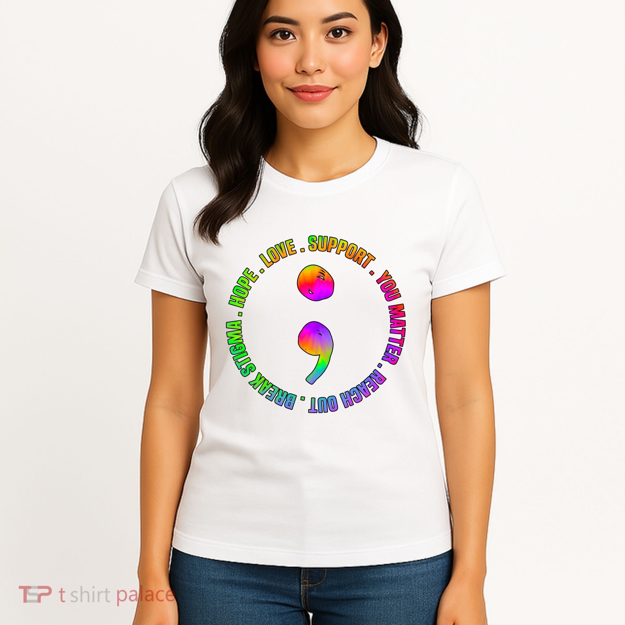 Suicide Awareness Semi Colon Support Women's T-Shirt