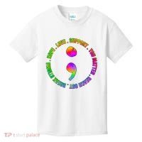 Suicide Awareness Semi Colon Support Kids T-Shirt thumb 0