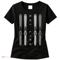 Ski Apparel Skiing Skier Ski Women's T-Shirt thumb 0