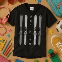 Ski Apparel Skiing Skier Ski Kids T-Shirt thumb 3