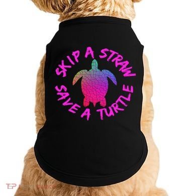 Skip A Straw Save A Turtle Funny Meme Sksksk Gift Cool Gift Doggie Tank