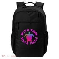 Skip A Straw Save A Turtle Funny Meme Sksksk Gift Cool Gift Backpack thumb 0