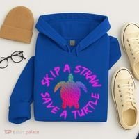 Skip A Straw Save A Turtle Funny Meme Sksksk Gift Cool Gift Hoodie thumb 4