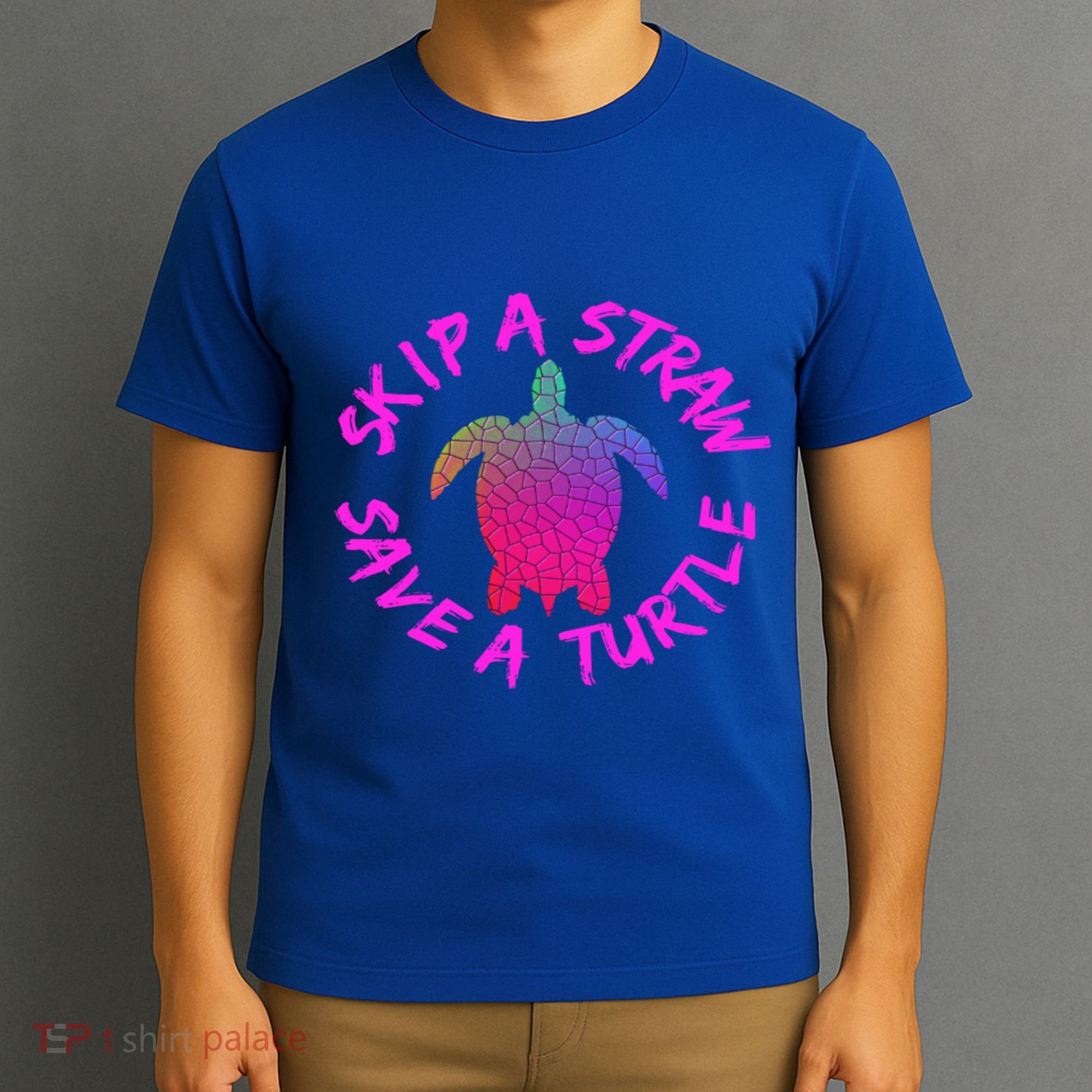 Skip A Straw Save A Turtle Funny Meme Sksksk Gift Cool Gift T-Shirt