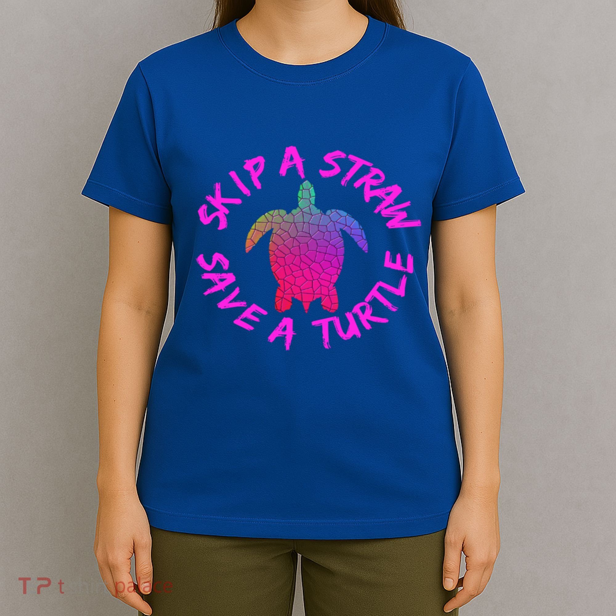 Skip A Straw Save A Turtle Funny Meme Sksksk Gift Cool Gift T-Shirt