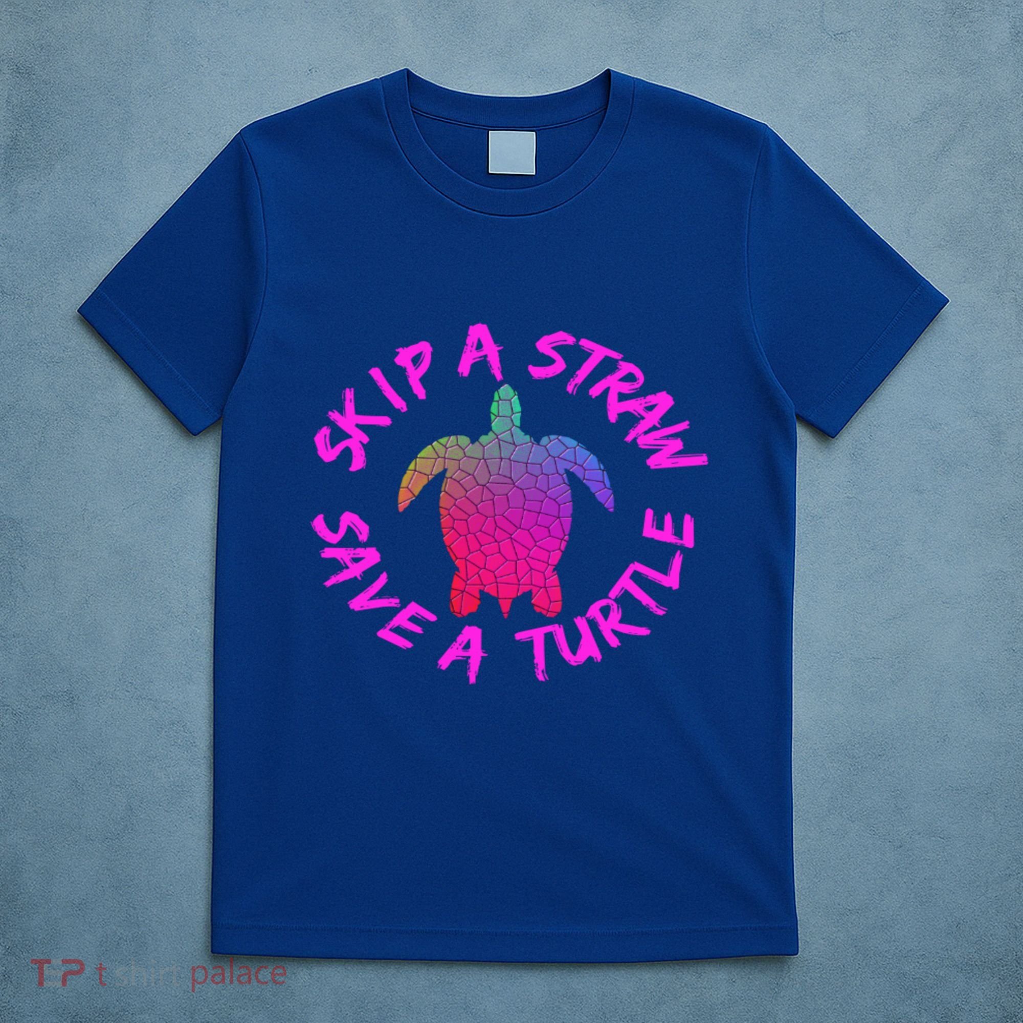 Skip A Straw Save A Turtle Funny Meme Sksksk Gift Cool Gift T-Shirt