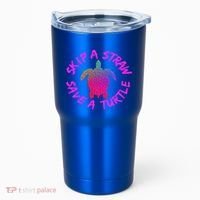 Skip A Straw Save A Turtle Funny Meme Sksksk Gift Cool Gift Tumbler thumb 0