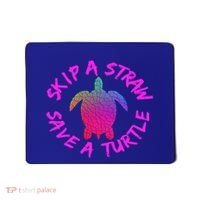 Skip A Straw Save A Turtle Funny Meme Sksksk Gift Cool Gift Mousepad thumb 0