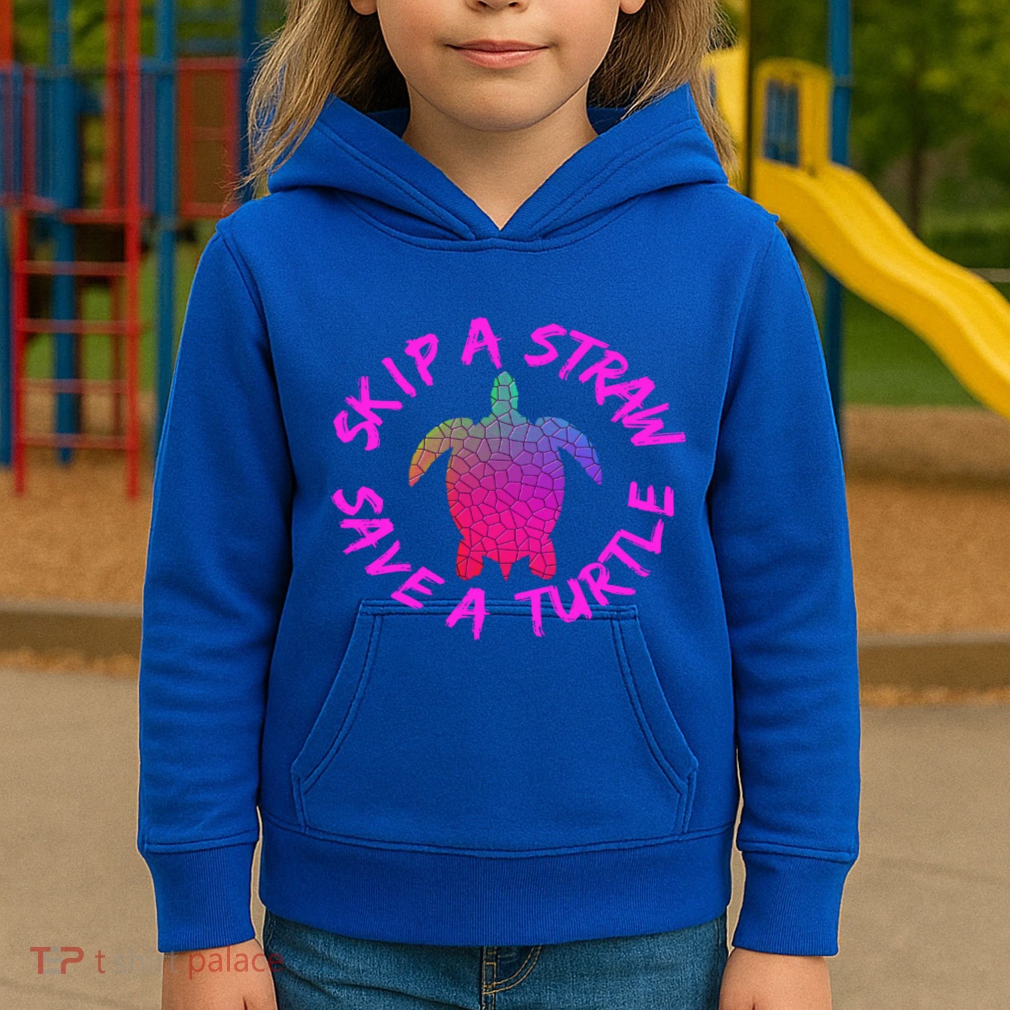 Skip A Straw Save A Turtle Funny Meme Sksksk Gift Cool Gift Kids Hoodie