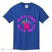 Skip A Straw Save A Turtle Funny Meme Sksksk Gift Cool Gift Kids T-Shirt thumb 0