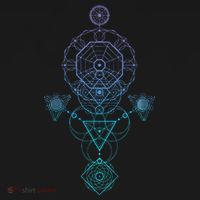 Starseed Activation Sacred Geometry USA-Made Doggie Bandana thumb 2